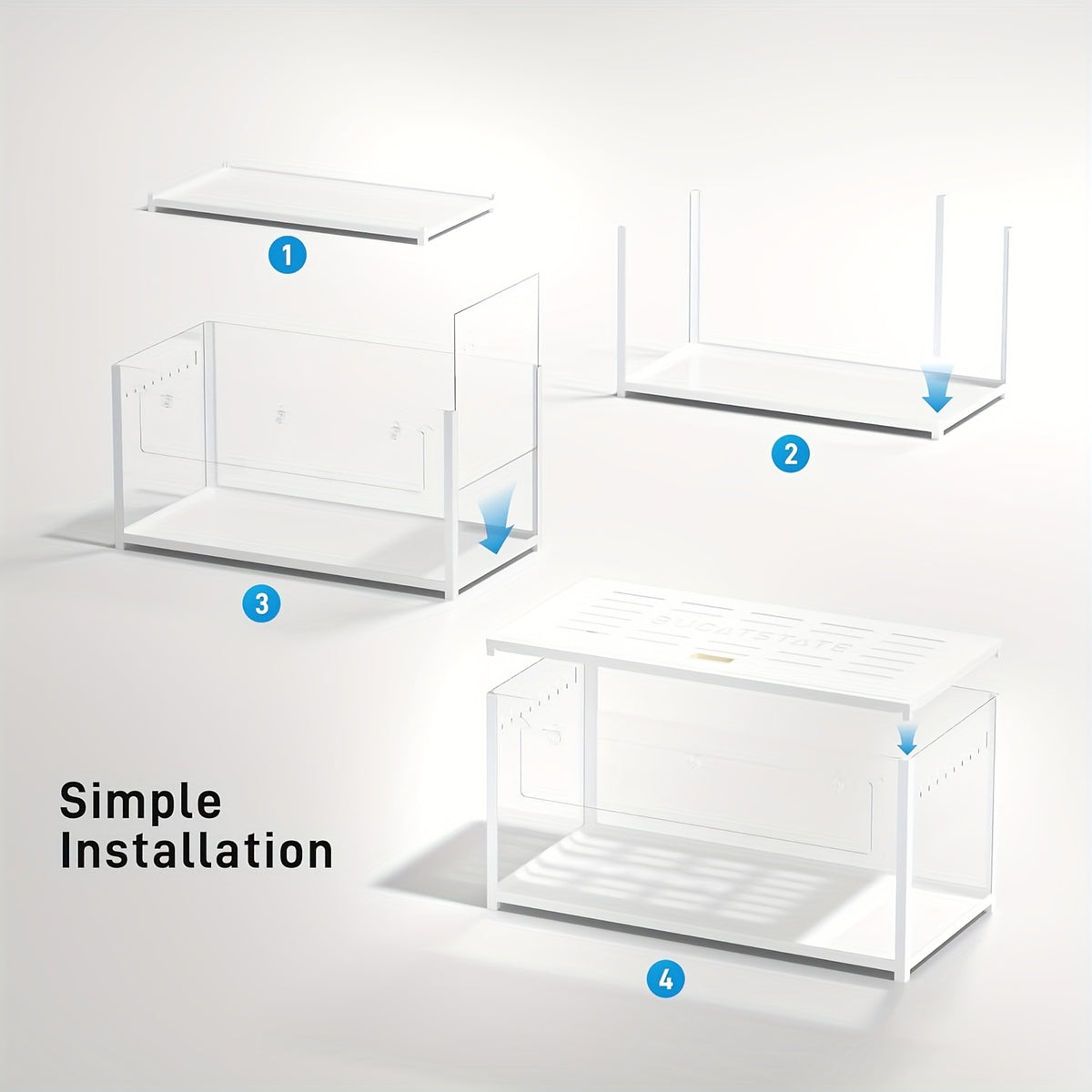 [Metal Hamster Cage] Bucatstate Metal Hamster Cage 2.0 (Free 20L Paper Bedding: Random Color) - Small Animal Habitat Large Stackable With Top Access Easy Assembly 39.3L X 19.7W X 20.6H Inches Dwarf Syrian Hamster Tank For Gerbil Mouse