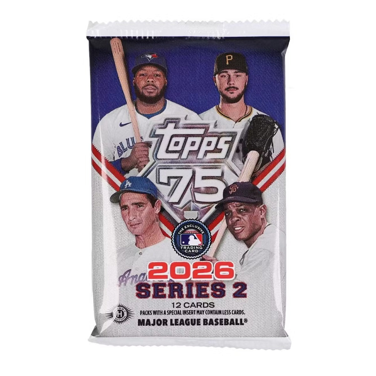 2026 Topps Chrome Baseball Trading Card Factory Sealed Mega Box (56 Cards) And 2026 Topps Series 2 Baseball Hobby Pack (12 Cards) Bundle Set