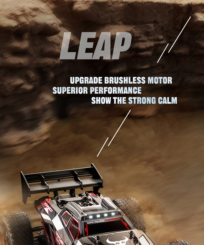 2026 NEW MAX Upgraded 4WD High Speed Off Road RC Car, 50MPH All Terrain Racing Truck, 2847 Brushless Motor Power System, Triple Speed Switch, Drift And Stunt Ready, Heavy Duty Metal Differential And Spring Suspension, 1:16 Large Scale Toy Car