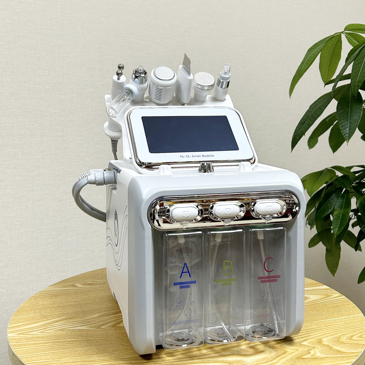 6in 1 Hydroxyl Facial Skin Cleansing Machine for Beauty Salon Home Use Multi-functional Facial Spa Beauty Instrument