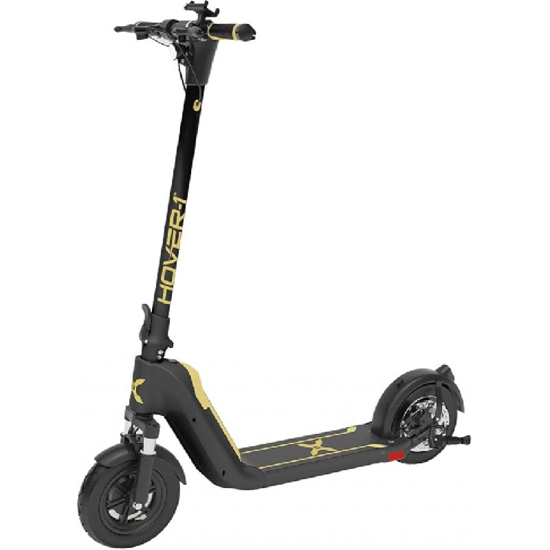 Hover-1 Helios Electric Folding Scooter, 18 MPH Top Speed, 24 Mile Range, 500 Watts Max Power, 10" Pneumatic Tires, Rear Disc Brakes, and Dual Front Suspension