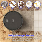 2026 Robot Vacuum Cleaner with 7000Pa Powerful Suction, Tangle-free Pet Hair Extraction, And A Detachable Mop, It Sweeps, Vacuums, And Mops Hard Floors And Carpets Effortlessly.
