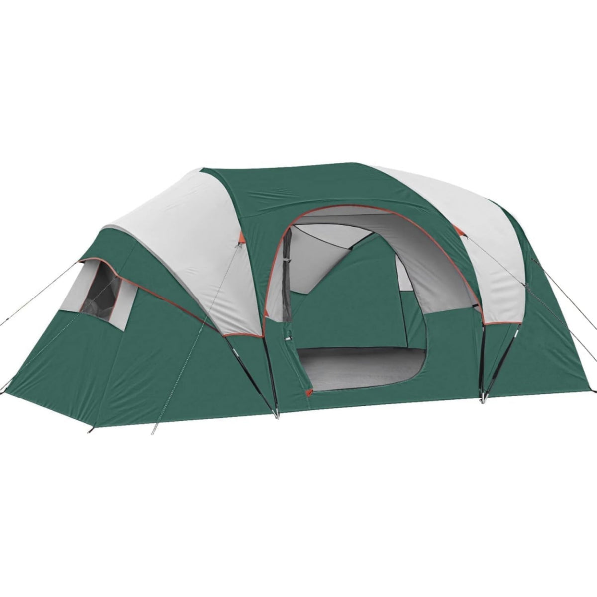 10 Person Camping Tent - Portable Easy Set Up Family Tent for Camp, Windproof Fabric Dome Tent Outdoor for Hiking, Backpacking, Traveling-14'x11'x74in(H)