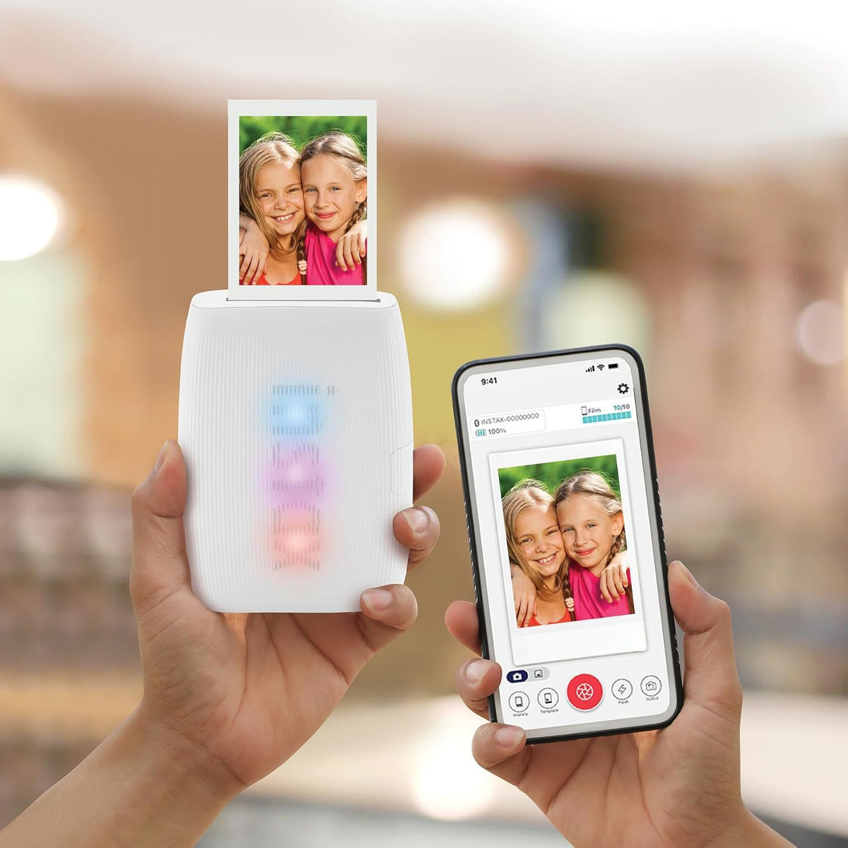 FUJIFILM Instax Mini Link 3 Smartphone Printer with, 20 Fujifilm Mini Films, Printer Case, Decorative Stickers and a Quality Photo Micro Cloth