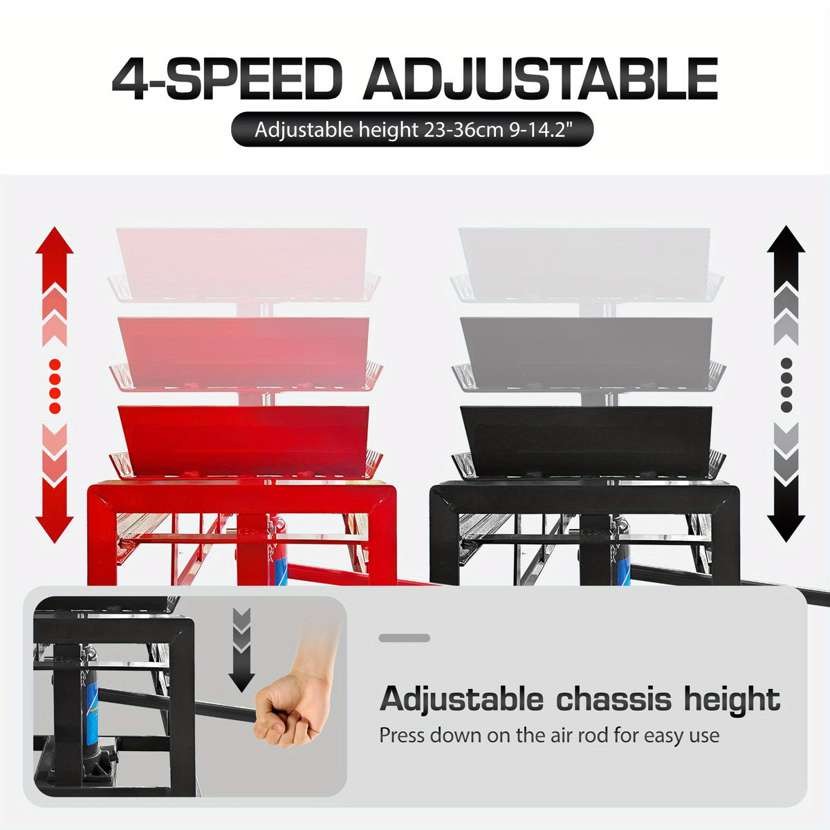 2-Pack Hydraulic Car Ramps, 11050LBS 5T Car Ramps High Lift 9"-14.2", Heavy-Duty Iron-Made Vehicle Lift Ramps, Automotive Truck Service Ramps for Oil Changes And Maintenance