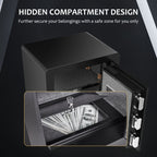 Large Home Safe Heavy Duty Fireproof Safe Box for Home Use with Removable Lock Box And Key Combination Lock, Anti-Theft Digital Safe Box for Home Office Business