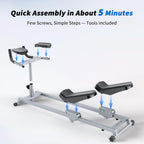 SHANG Y Crawling Machine Workout - Twist and Stretch Trainer, Metal Detachable Crawling Exercise Machine, Exercise Equipment for Home & Gym, Abdominal, Waist and Core Training, Bearing 330lb