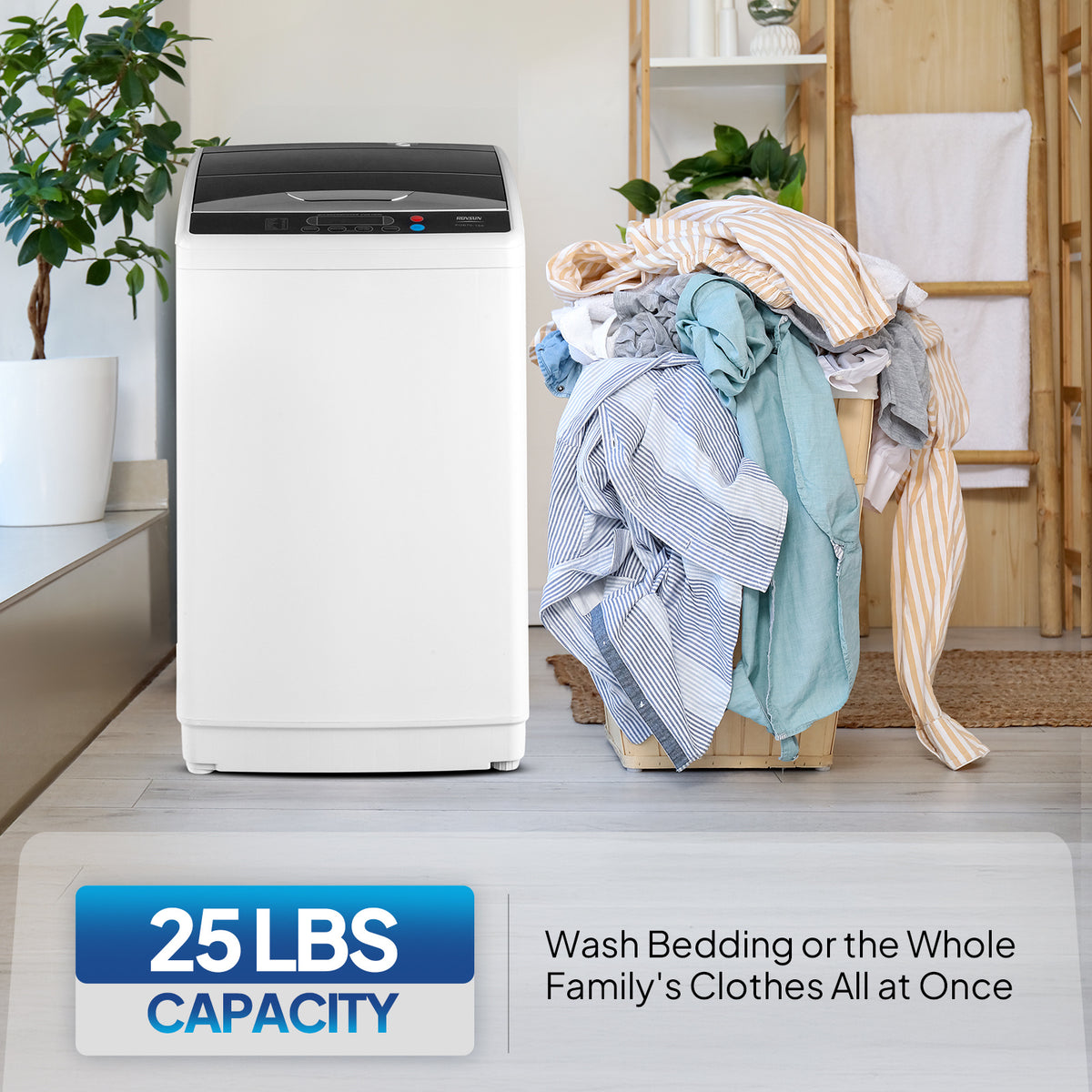 Portable Washing Machine - Compact Twin Tub Mini Washer & Spin Dryer Combo with Built-in Gravity Drain, 110V Electric Laundry Machine for Apartments, Dorms, RV, Camping - Energy Efficient, Quiet, Space Saving, No Installation Required, Quick Wash, Low Wat
