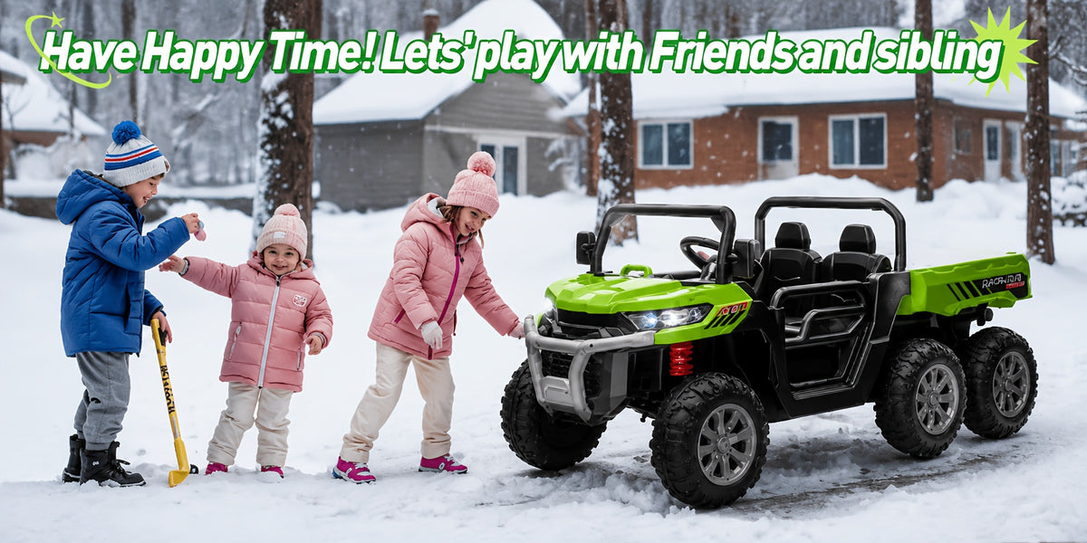 24V Kids Ride-On UTV, Dual Mode Powered Car With Remote, 3 Speed Settings, Music, LED Lights & Suspension, Outdoor Toy Vehicle For Boys And Girls Ages 3+