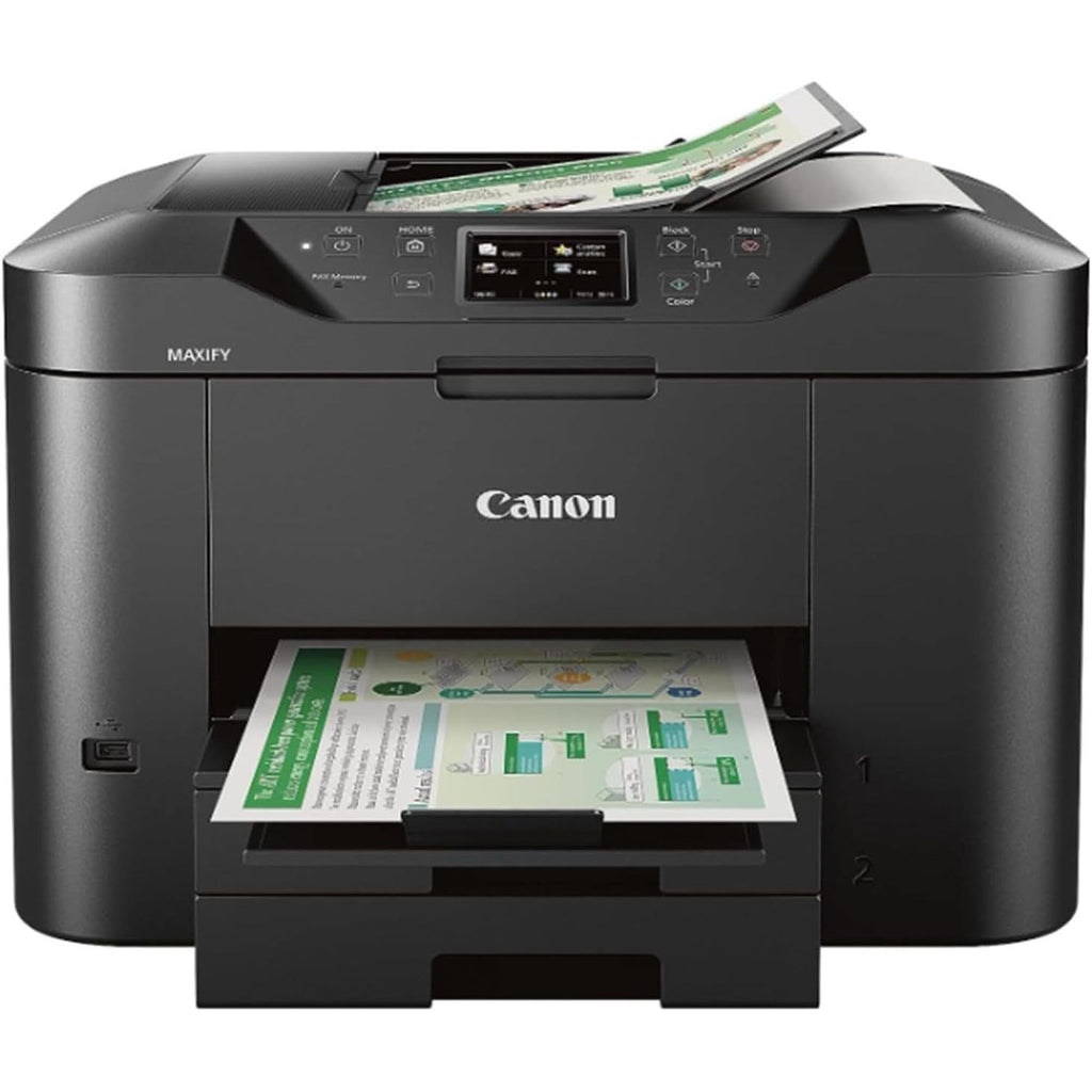 Canon MAXIFY MB2720 Wireless Color Photo Printer with Scanner, Copier and Fax Bundle with Deco Essentials Printer eBook + High-Speed 6FT USB 2.0 Printer Cable