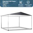 Metal Storage Shed 8' x 8' in Gray with Lockable Doors and Sloped Roof for Backyard Equipment Organization