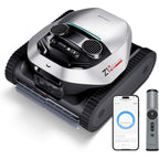 Dreame NEW Z1 Pro Cordless Robotic Pool Cleaner, LiFi Remote Control, 8000 GPH Suction, Waterline Horizontal Cleaning, Auto-Retrieval, Automatic Pool Vacuum for Above & In-Ground Pools, Upgraded Version