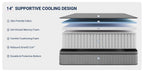 Avenco 6/8/10/12/14 inch Cooling Gel-Infused Memory Foam Mattress, Pocket Spring Hybrid Mattress,SmartS Coil, Pillow Top Design And Motion Isolation Christmas Gifts