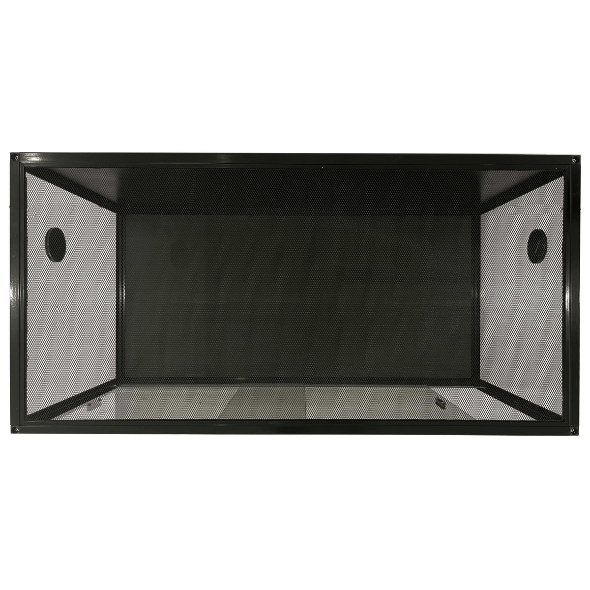 2026 Small Animal Cages, 120 Gallon Black Reptile Enclosure Habitat, 4x2x2ft Front Opening Glass Tank with Heavy Duty Screen Ventilation, Ideal for Bearded Dragons, Snakes, and Lizardsfor Dogs, Cats, Chicken, Ducks, Rabitts and Other Small Animals