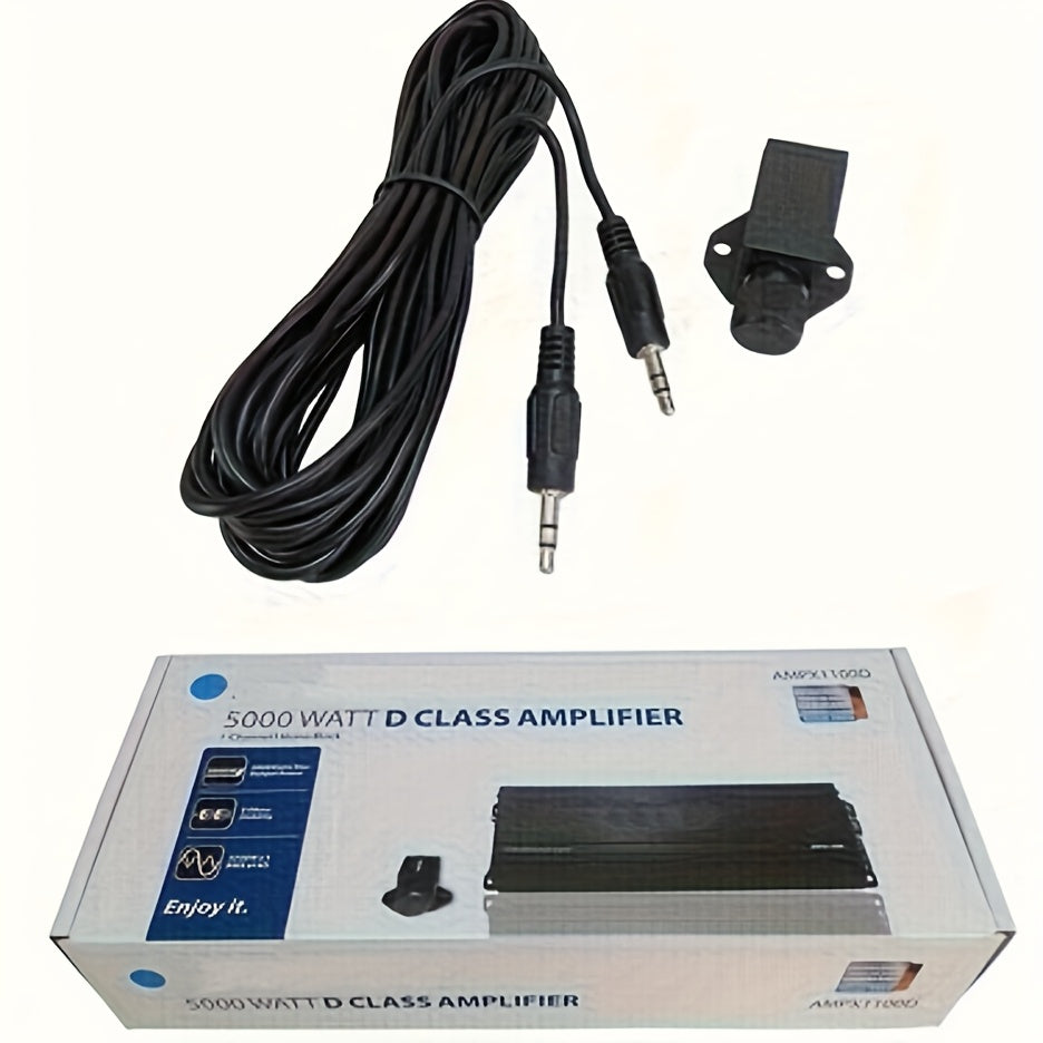 Car Keluneglo 5000W Max Power Monoblock Class D Amplifier - 3800W RMS Super Output at 1 Ohm - 10Hz to 250Hz Frequency Response - 96Db+ Higher SNR - 0.05% Lower THD - 11-16V Voltage Supply - RCA Input - Crossover Frequency & Slope Adjustable - Perfec