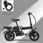 Electric Bike 48V Battery, Brushless Motor, 15-20MPH, Folding Electric Bicycle for Adults, Lightweight Commuter E-Bike with Removable Lithium Battery, Suitable for Urban Commuting, The Best Choice for A Gift, Easy Assemble, Portable Compact Design