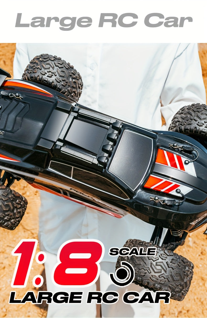 1:8 Full Scale High Speed Off-road Large RC Car, 45KM/H Racing Drifting Truck for Hobbyists, All Terrain Application, LED Headlights, 2600mAh Battery, 2.4Ghz Remote Control, Outdoor Sports Gifts