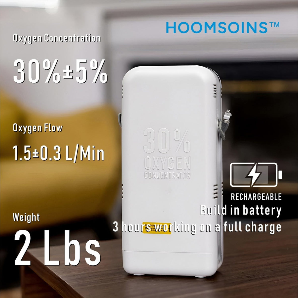 portable oxygen concentrator machine oxygen generator for home and travel use -30%