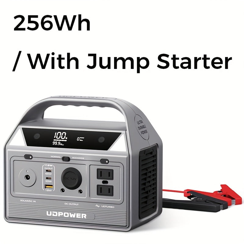 [ Labor Day Discount Preview ] 200W/400W/600W/1200W UDPOWER Portable Power Station, Equipped with Fast Charging, 192Wh/256Wh/596Wh/1191Wh Battery Solar Generator, Suitable for Home Use, Outdoor Travel, Equipped with a 300W Lumen Illuminating Lamp