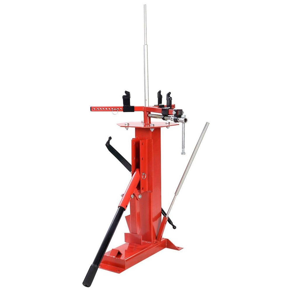 Manual Tire Changer with Bead Breaker Portable MountDemount Tool for 4 to 165 Tires Truck Car Motorcycle Red