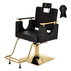Salon Chair Hydraulic Barber Chair 360 Degrees Rolling Swivel Barber Chairs, Hydraulic Reclining Barber Chair for Barbershop Hair Salon Spa Equipment