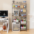 Printer Stand with Charging Station, Large 3D Printer Table with Filament Storage, Heavy Duty Rolling 3d Printing Stand Filament Organizer with 4-Tier Storage for Workshop/Office/Garage