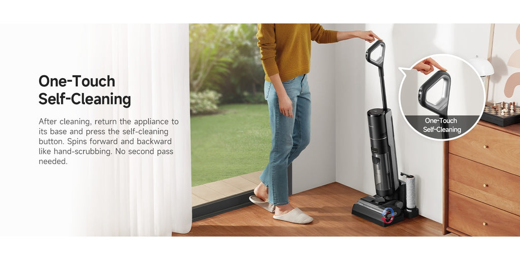 Refurbished Dreame H12 Pro Wet Dry Vacuum Cleaner, Hard Floor Vacuum and Mop Combo, Smart Mess Detection, Strong Suction for Wet & Dry Spills, 35-Min Runtime, 30.43oz Water Tank, Hot Air Self-Cleaning, Edge-to-Edge Corner Cleaning, Anti-Tangle Brush