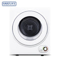 120V Portable Clothes Dryer 850W Compact Laundry Dryers 1.5/1.6/1.8/2.85 Cu.Ft Front Load Stainless Steel Electric Dryers Machine with Stainless Steel Tub for Apartment, Rvs, Dorms, White, Easy to Control
