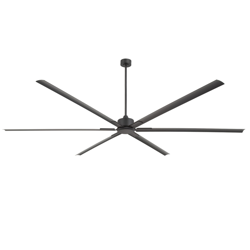 [Industrial Ceiling Fan] 120-Inch HVLS Industrial Ceiling Fan Suitable for Large Commercial Spaces - Heavy-Duty Remote Control System with Silent DC Motor, 6- Low-Profile Downrod Mount, Full Coverage for Warehouses, Gyms, Workshops, Use (No Light)