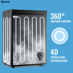 [Small Deep Freezer] WANAI Small Deep Freezer, 2.5/3.5/5.0 Cubic Feet Chest Freezer With Adjustable Temperature, Top Open Door, Removable Storage Basket For Home, Kitchen, Office, Home And Apartment, Black