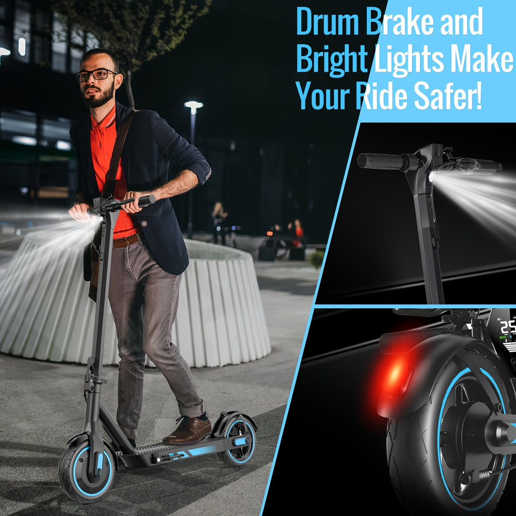 V10 Electric Scooter, 500W Foldable E-Scooter with 10-Inch Tires and 28-Mile Range for Adults