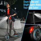 V10 Electric Scooter, 500W Foldable E-Scooter with 10-Inch Tires and 28-Mile Range for Adults