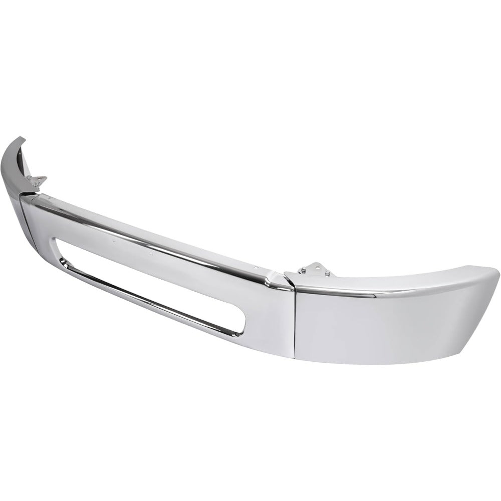 Front Bumper Assembly Compatible with 2003-2021 Freightliner M2 106 112 Business Class A21-26683-005 A21-27811-016 A21-27811-017 Models Steel Bumper Chrome 3PCs
