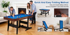 Standing Billiard Table, Foldable Pool Table, with Integrated Ball Box, Side Buckle for Cue Rack, Perfect for Gatherings, Parties, Game Rooms, Clubs And Offices