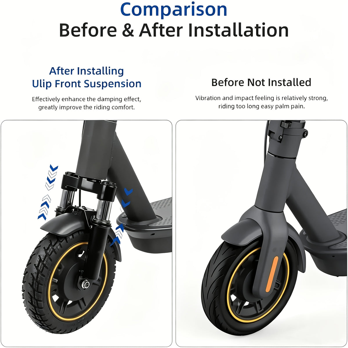 [Electric Scooter] AOVOPRO Folding Adult Electric Scooter, 500W Brushless Motor, 10" Tires, 3-Speed Settings, 21-28 Miles Range, Dual Suspension Dual Shock Absorption And Smart APP Control, Installed Safety Bell, 350 LBS Max Load