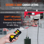 VEVOR 2200 lbs Wireless Attic Lift, 1600W 120V Electric Hoist with Wireless Remote Control, 40ft Single Cable Lifting Height & Pure Copper Motor, for Garage Warehouse Factory
