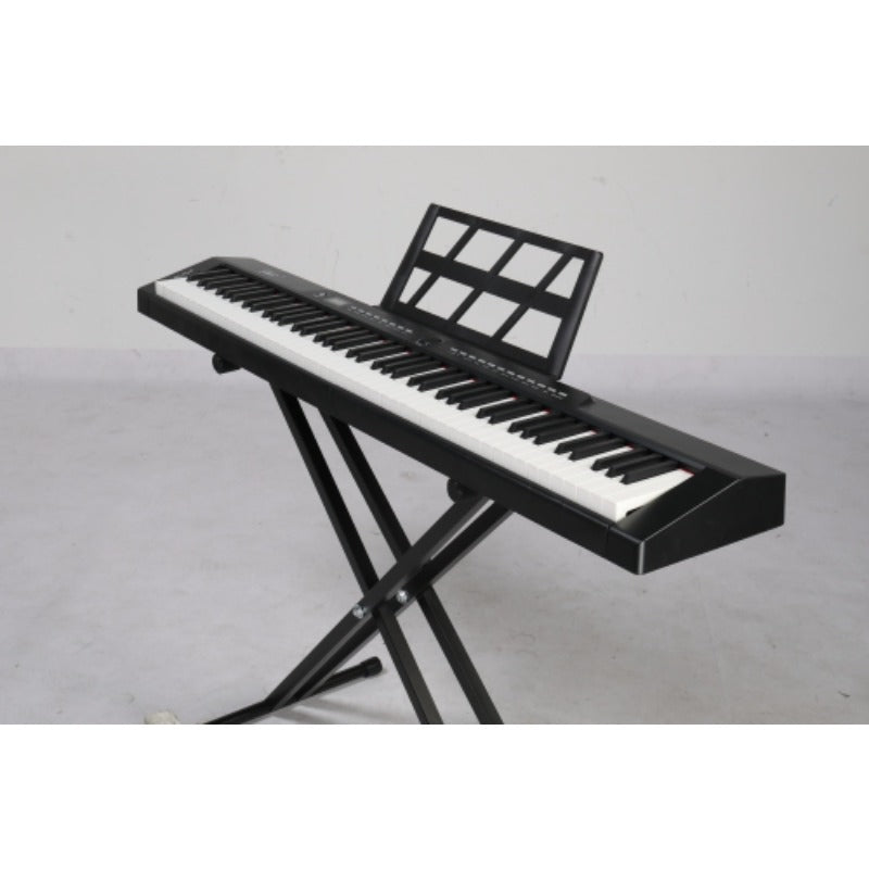 [Digital Piano] GPP-105 88 Key Full Size Semi-Weighted Standard Keyboards Digital Piano with Dual-tube X-Shape Stand
