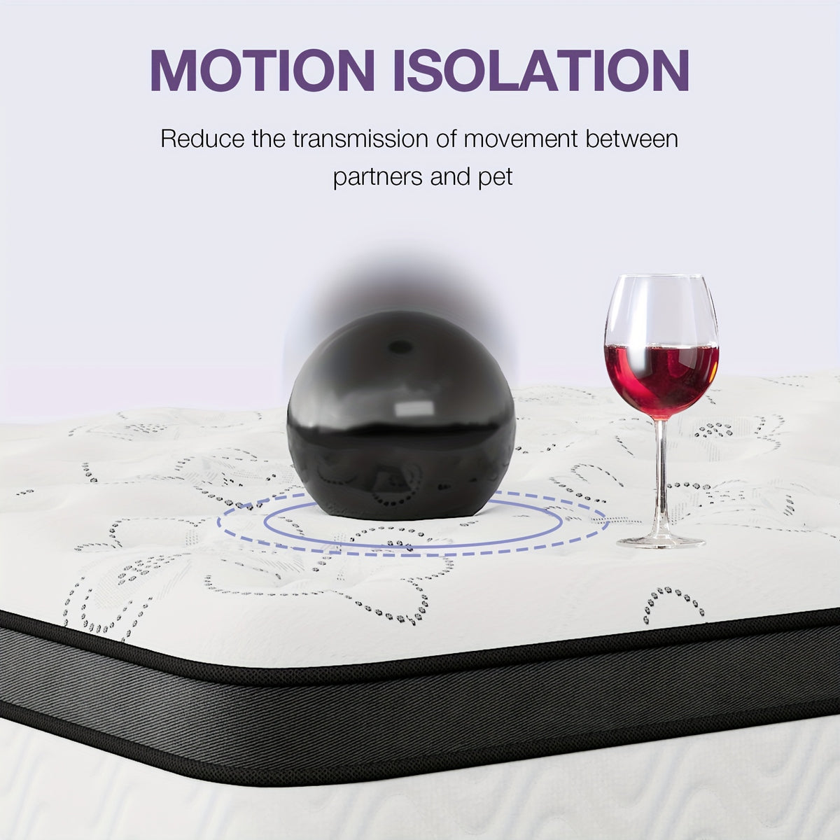 12-Inch Mattress, Memory Foam And Pocketed Coils Hybrid Mattress with Pressure Relief, Motion Isolation, Edge Support, Plush Feel, Mattresses in a Box