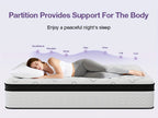 12-Inch Mattress, Memory Foam And Pocketed Coils Hybrid Mattress with Pressure Relief, Motion Isolation, Edge Support, Plush Feel, Mattresses in a Box