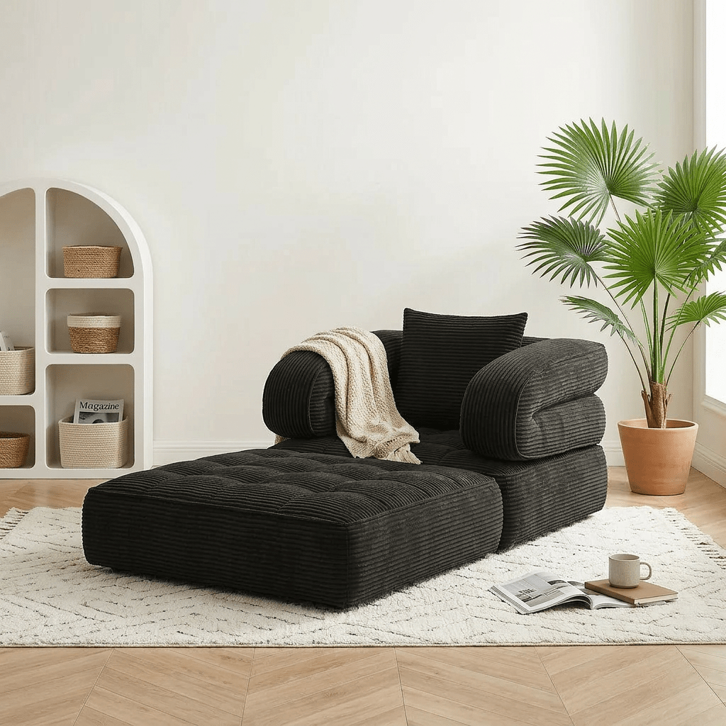 Black Friday Special | Locally Shipped 3-in-1 Compression Folding Sofa Bed, Single Convertible Chair Bed with Backrest & Multi-functional Lounge Chair, Suitable for Apartment Bedrooms, Living Rooms, Guest Rooms for Napping, and Reading, an Ideal Gift