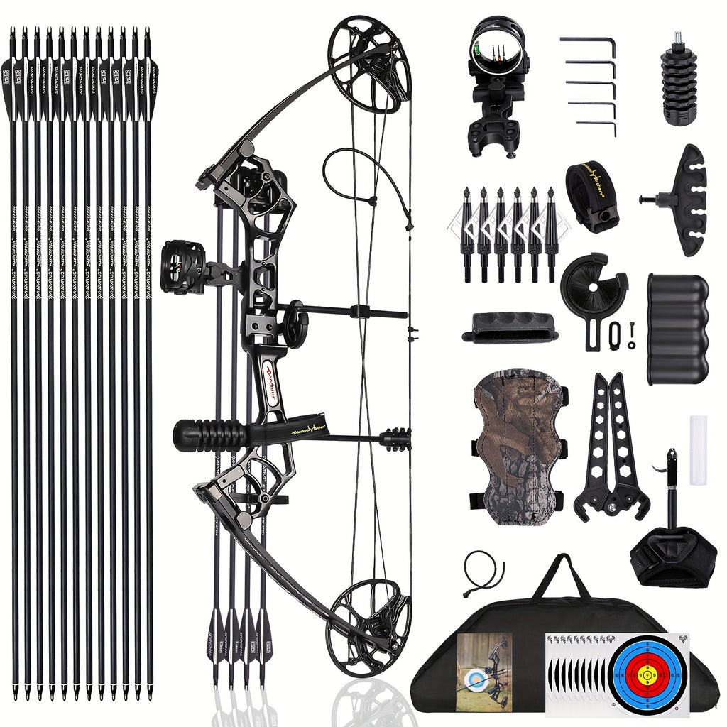 Ready-to-Use Archery Compound Bow Set for Adults and Teens, 25"-31" Draw Length, 0-70 Lbs Adjustable Draw Weight, Up to 320 Fps, Lightweight P3 Design, New 2026 Model
