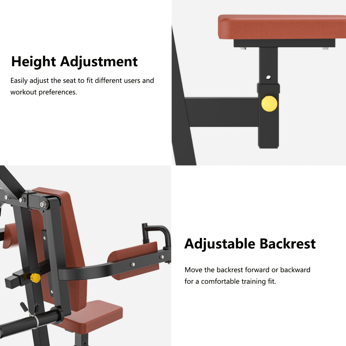Shoulder Press Machine for Home Gym, Deltoid Strength Trainer with Adjustable Seat And Arm Handles, Heavy Duty Upper Body Workout Equipment