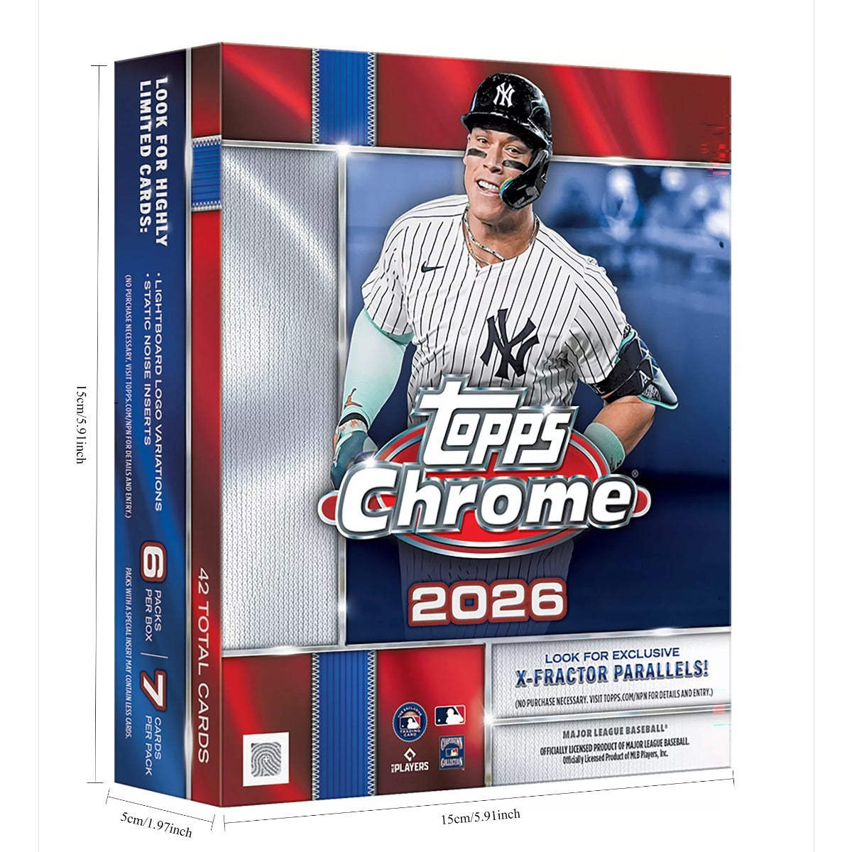 2026 Topps Chrome Baseball Trading Card Factory Sealed Mega Box (56 Cards) And 2026 Topps Series 2 Baseball Hobby Pack (12 Cards) Bundle Set