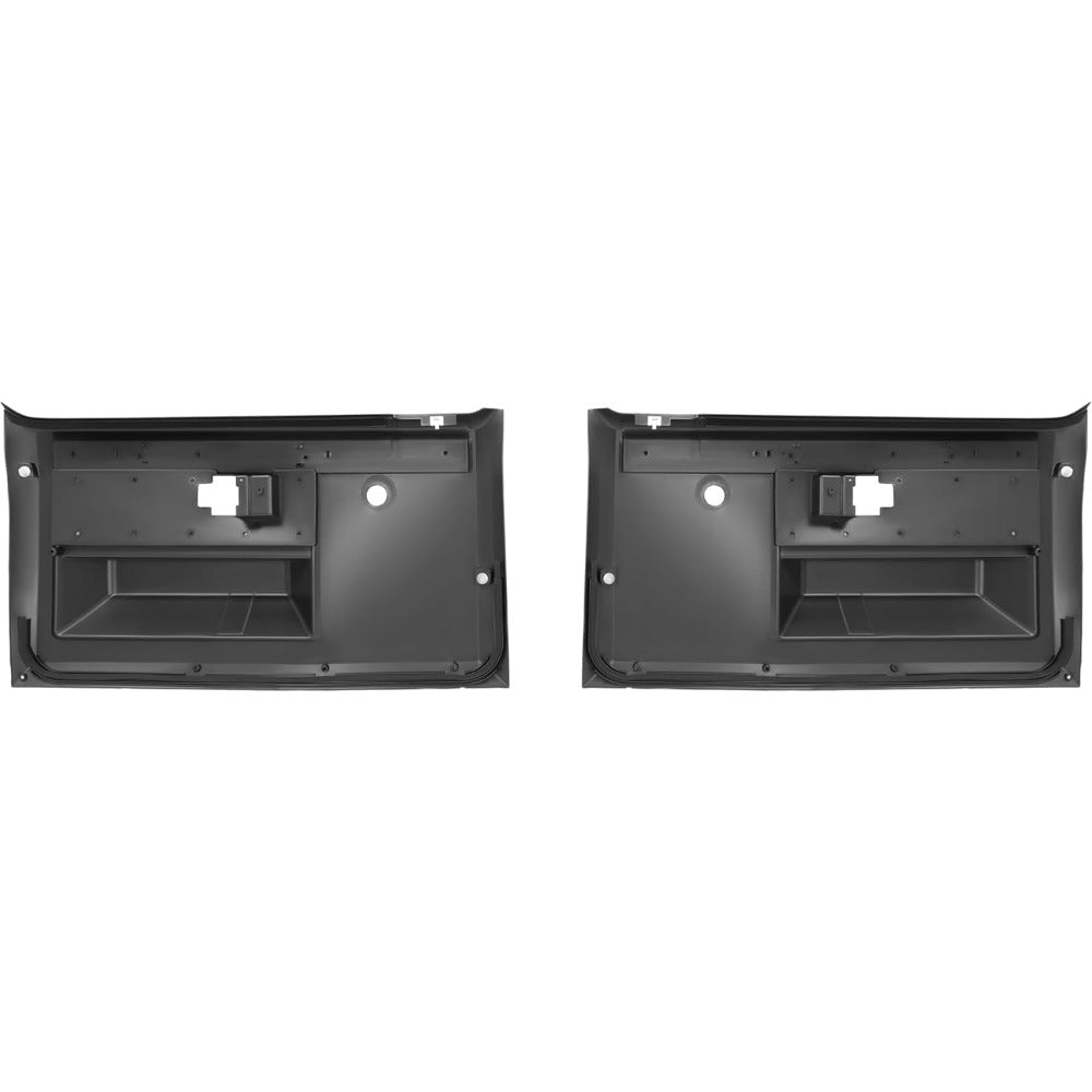 Inner Door Panels Compatible with 1981-1987 for Chevy Pickup Truck Power Lock Door Inside Door Trim Panel PP Plastic Black Pair