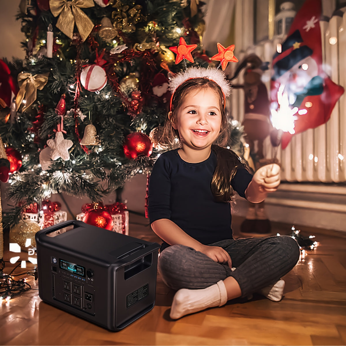 4800W Peak Portable Power Station, 2400W Continuous Pure Sine Wave Solar Generator with 2048Wh Lifepo4 Battery, AP1000 1800W/1600W, AP400 500W, AC+DC Fast Charging Solar Panel Power Station for Home Backup, RV, Off-Grid Living