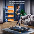 Compact Incline Walking Machine - Supports Up to 330 Pounds, 2.5HP Treadmill for Under Desk Use with LED Screen And Remote, Without Battery