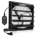 VEVOR 24 in Shutter Exhaust Fan Wall-Mount Automatic Louvers Variable Speed, Sturdy Steel Housing, Low Noise, AC Motor, 7030 CFM Ventilation and Cooling for Attic, Garage, Barn, Greenhouse, Workshop