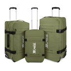 3-Piece Softside Luggage Set 20/26/30in Waterproof Travel Suitcase with 2 Wheels & Telescopic Handle, Durable Trolley Bag for Vacation & Adventure
