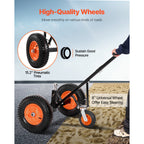 VEVOR 1200lbs Trailer Dolly 18 and 22 in Adjustable Height 2 in Ball 15.2 in Tires