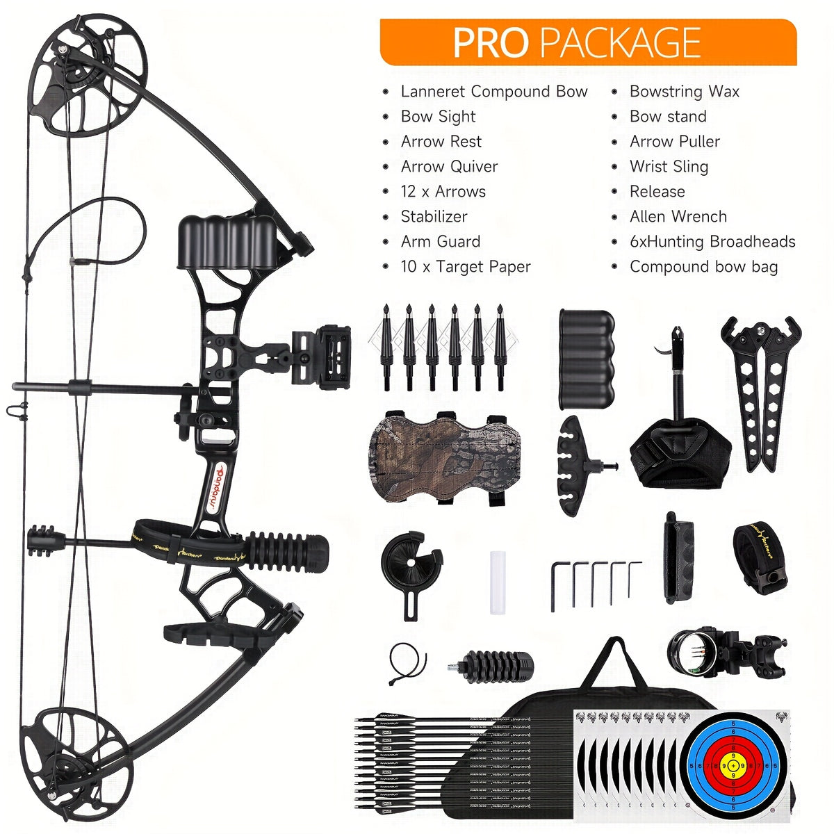Ready-to-Use Archery Compound Bow Set for Adults and Teens, 25"-31" Draw Length, 0-70 Lbs Adjustable Draw Weight, Up to 320 Fps, Lightweight P3 Design, New 2026 Model